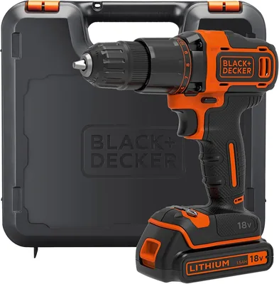 BLACK+DECKER 18V Cordless Hammer Drill BCD700S1K