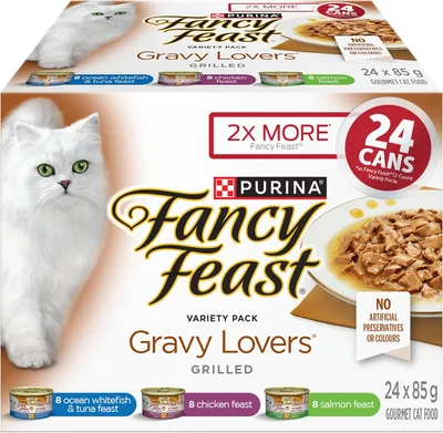 Fancy Feast Gravy Lovers Variety Pack 85g x 24 Can Best Deal