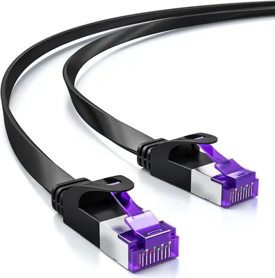 DeleyCON 2m Płaski Kabel Sieciowy CAT7 (Cat 7, 10 Gbit/s) - Najlepsza cena