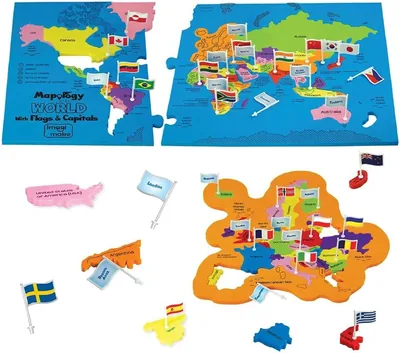 Imagimake Mapology World Map Puzzle - 29% Off