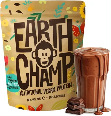 EarthChamp Vegan Protein Powder Chocolate 1kg Best Deal
