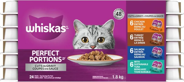 WHISKAS PERFECT PORTIONS Cuts in Gravy