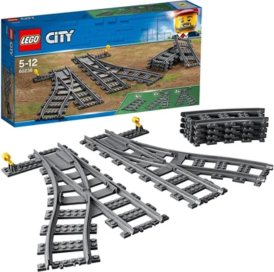 LEGO City Treinen Schakelsporen 6 Delen, Spoorweg Accessoire Set 60238 - 30% Korting