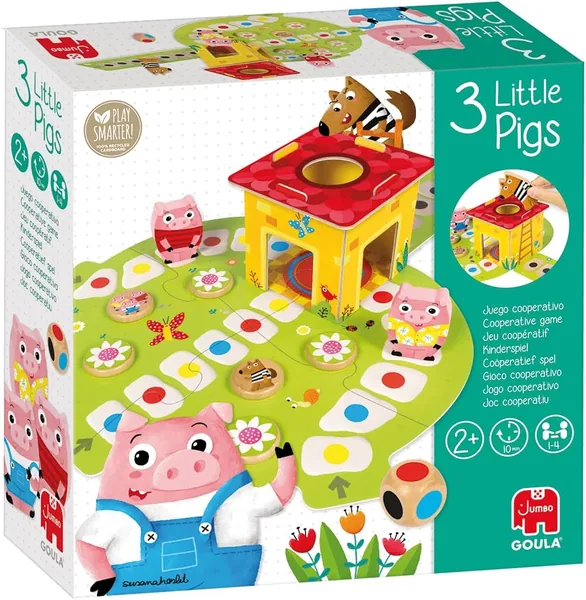 Goula The 3 Little Pigs: Preschool Educational Board Game