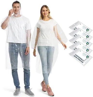 Opret Disposable Rain Ponchos (5/8/10 pcs) Best Deal