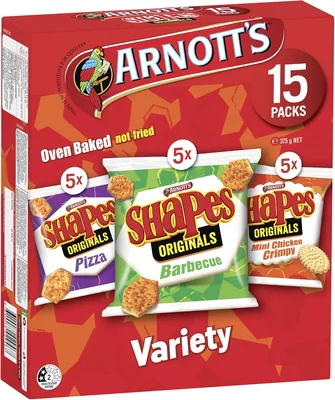 Arnotts Shapes Variety Pack Biscuits 15pack Best Deal