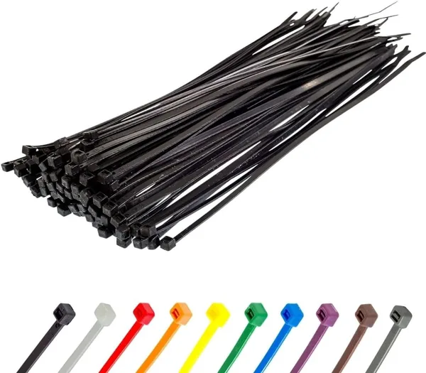 Gocableties Black Cable Ties Pack of 100