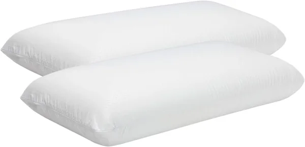 Pikolin Home - Almohada de Espuma Memorizable 60 cm (2 Unidades), Adaptabilidad para el Cuello, Hipoalergénica, Firmeza Alta, para Dormitorio Lateral