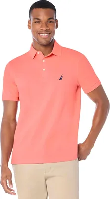 Nautica Men's Solid Stretch Cotton Pique Polo Shirt