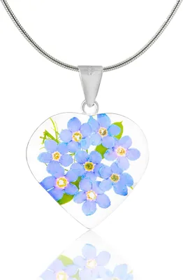 Colares Corazón Flores — Mejor Precio