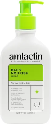 AmLactin Dagelijkse Hydraterende Lichaamsscrème | Instant Hydratatie, Verlicht Ruwe Huid | Krachtige Alpha Hydroxytherapie met Exfoliërende Eigenschappen - 78% Korting