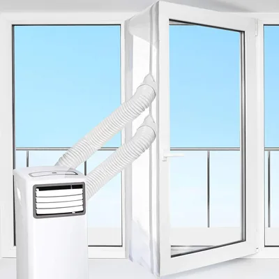 HOOMEE 560CM Tissu de Calfeutrage pour Climatiseur Mobile et Sèche-linge - Compatible avec Toutes les Unités de Climatisation Mobile