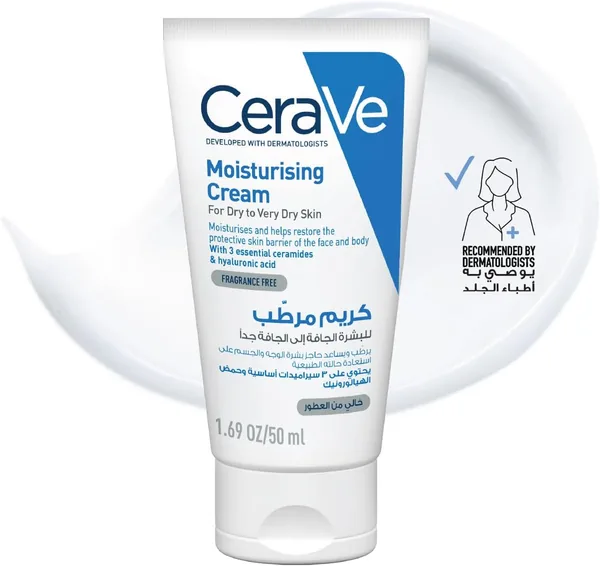 Cerave Moisturizing Cream for Dry Skin with Hyaluronic Acid