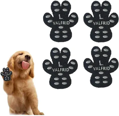VALFRID Dog Protectors Paw Pads Traction Control for Non-Slip, Rubber Reinforcement Self-adhesive Du