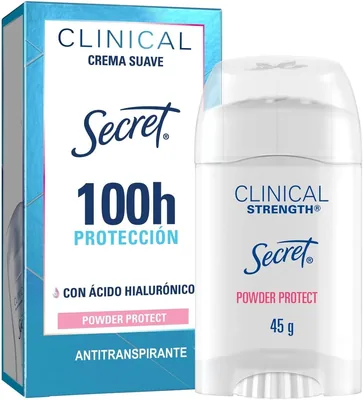 Desodorante Clinical SECRET con Ácido Hialurónico para Mujer - 45 GR - 39% Off