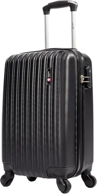 Mala de bordo 10kg Pequena Londres Swiss Move Preto - Melhor Preço