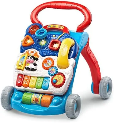 VTech 80-077069 Sit-To-Stand Learning Walker Blue (7% Off)