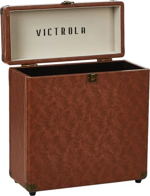 Victrola Vintage Vinyl Storage Case - 30 Albums, 33 1/3, 45, 78 RPM