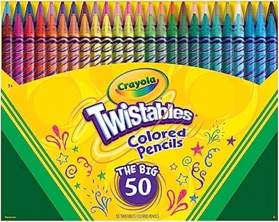 Crayola Twistables Colored Pencils 50-Piece Set