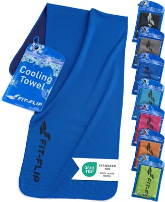 Koeldoek 120cm x 35cm, Microvezel Sportdoek Koelend, Koeldoek Airflip Ice, Microvezel Doek - Col