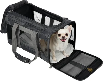 Sherpa Original Deluxe Travel Pet Carrier, Charcoal Gray, Medium - Best Deal