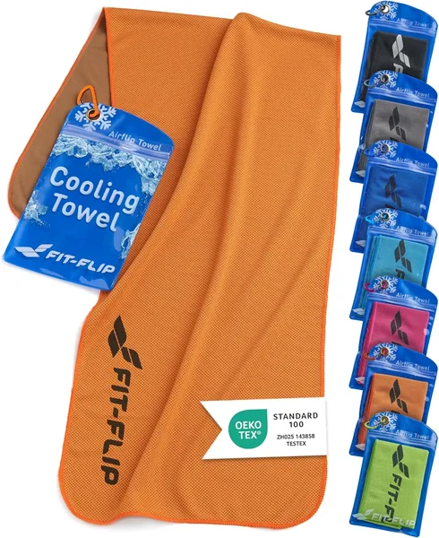 Koeldoek 100cm x 30cm, Microvezel Sportdoek Koelend, Koelkloth Airflip Ice Cooling Towel, Microvezel Doek - Col