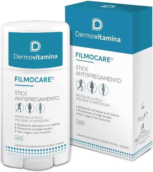 Dermovitamina Filmocare Stick Anti-Fotto - Protezione Avanzata - Contro Irritazioni e Sfregamenti - Resistente all'Acqua e al Sudore (65% Off)