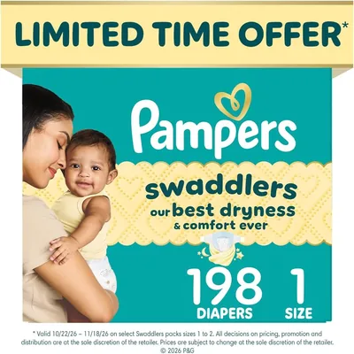 Pampers Swaddlers Size 1 Diapers - 1 Pack