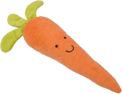 Petface Foodie Faces Fluffy Carrot Dog Toy Best Deal