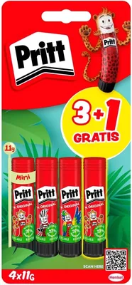 Pritt Stick Original Pegamento Barras para Manualidades, 4 x 11g - 9% de Descuento