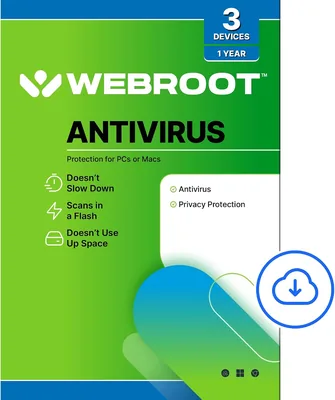 Webroot Antivirus 2026 - 50% Off