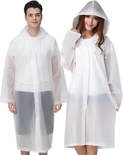 Cosowe Rain Ponchos for Adults Reusable