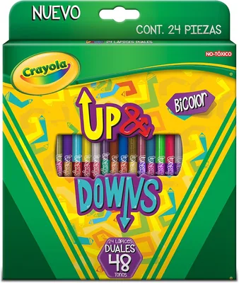Crayola 24 Lápices de Color Duales Up&Downs