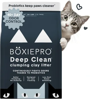 Boxie Probiotic Clumping Cat Litter 40 Day Odour Control 28 lb Best Deal