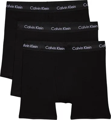 Calvin Klein Herren Boxershorts Briefs mit Logo-Bund, Packung 3