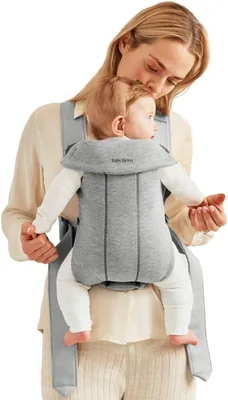 BABYBJÖRN Baby Carrier Mini, 3D Jersey, Light Grey - Save 13%