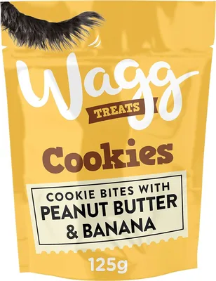Wagg Cookie Bites Peanut Butter Banana 125g (7 Pack)