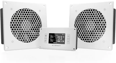 AC Infinity AIRPLATE T8 White Quiet Cooling Fan