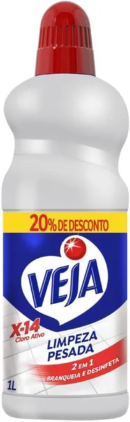 Limpador Veja Cloro Ativo 2 em 1 - 1L com 29% de Desconto