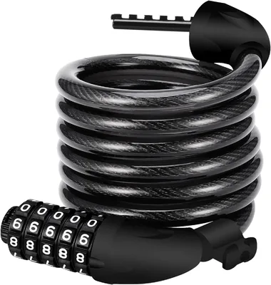 REHKITTZ 5-Digit Bike Lock - 120cm Cable
