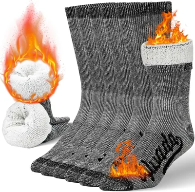 Alvada Merino Wool Crew Socks - 3 Pairs