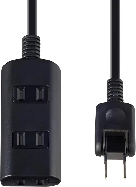 ELPA WBT-N3020B(BK) 22%オフ - ドア付きタップ、電源タップ、延長コード、6.6フィート、3口、ブラック、125V