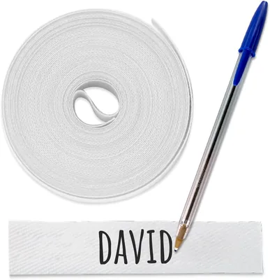 Fabric Labels Iron On Clothes Tags 3x1cm White 29% Off