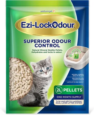 Ezi-LockOdour Zeolite Cat Litter Pellets 2L
