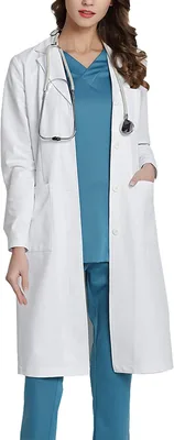Blouse de laboratoire WWOO pour femmes - Blanche