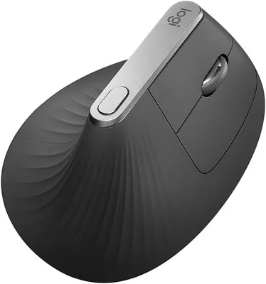 Logitech MX Vertical, ergonomische drahtlose Maus, Bluetooth und 2,4 GHz Verbindung über Unifying USB-Empfänger, 4000 dpi Sensor