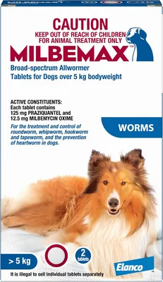 Milbemax Allwormer Tablets for Dogs - 2 Pack Best Deal
