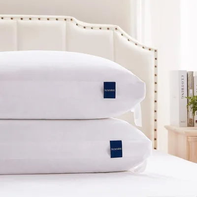 AccuTex Standard Pillows 2 Pack - Hybrid Memory Foam & Removable Cotton Cover - 10% Off