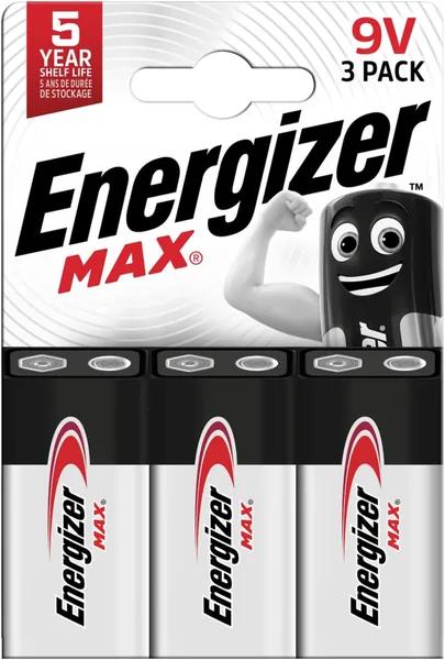Energizer Max 9V Battery (3 Pack) Best Deal
