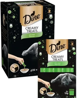 Dine Creamy Treats Cat Treat Chicken 12g x 32